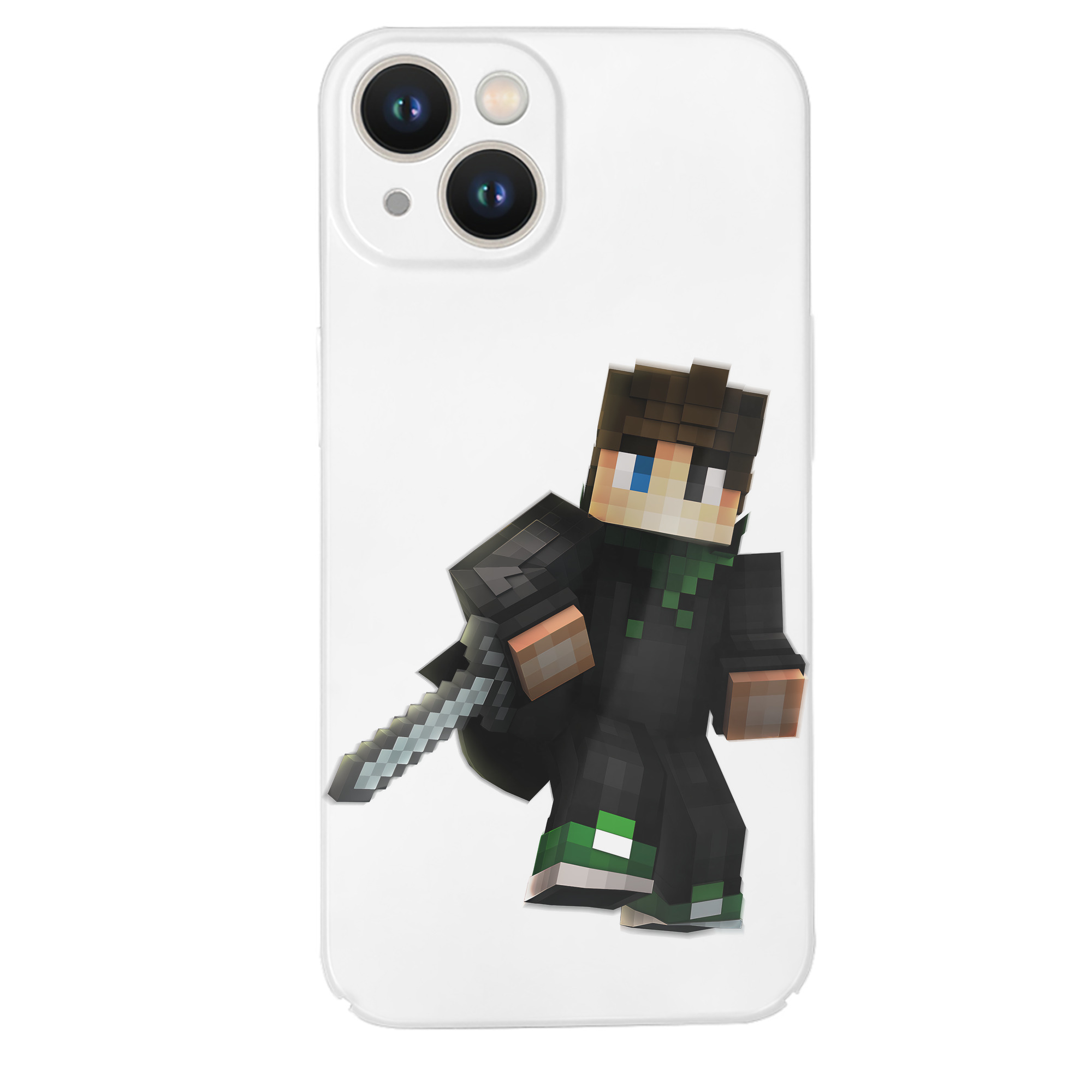 （画像用） マインクラフト ブロックの世界 Minecraft MC Block world 【iPhone 14シリーズ対応】ハードケース